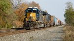 CSX YN3 SD40-2 #8054 leads freight Q567